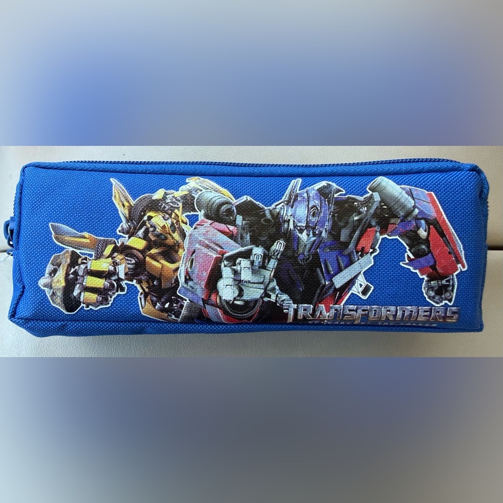 Transformers Blue Kids Pencil Case New with tags